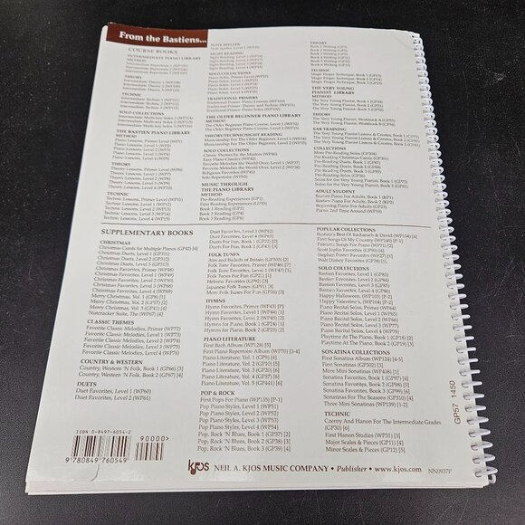 GWM Piano Lesson Sheet Music Literature Books Vol 2 -5 Lot 4 Beginner Intermedia - Picture 10 of 12